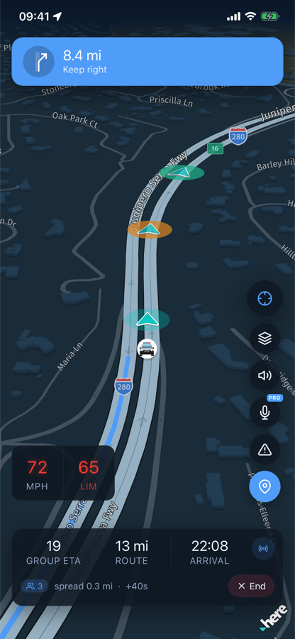Night-mode driving